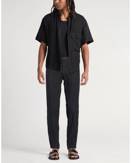 Boglioli Blue Midnight Pants Linen for men