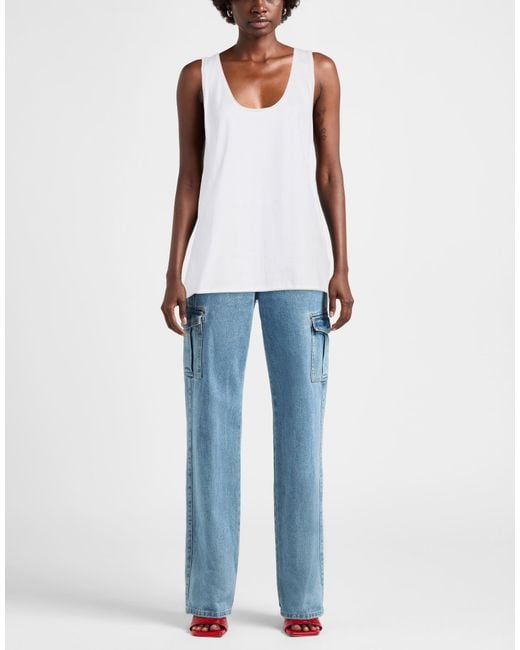 Alpha Studio White Tank Top