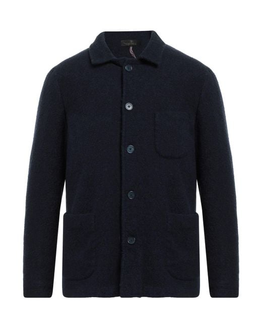 Santaniello Blue Midnight Shirt Wool, Polyamide, Elastane for men