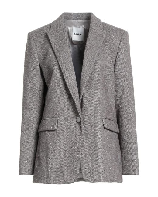 Sandro Gray Blazer