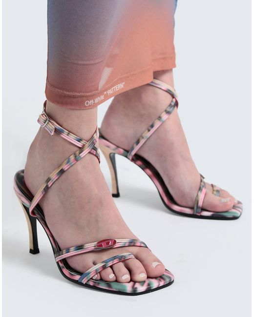 DIESEL Thong Sandal in Pink | Lyst UK