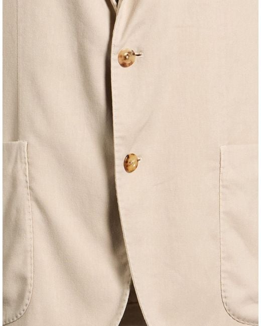 Boglioli Brown Blazer Cotton, Linen, Polyester, Elastane for men