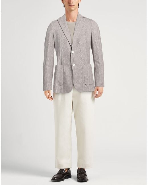 Circolo 1901 Gray Blazer Cotton, Elastane for men