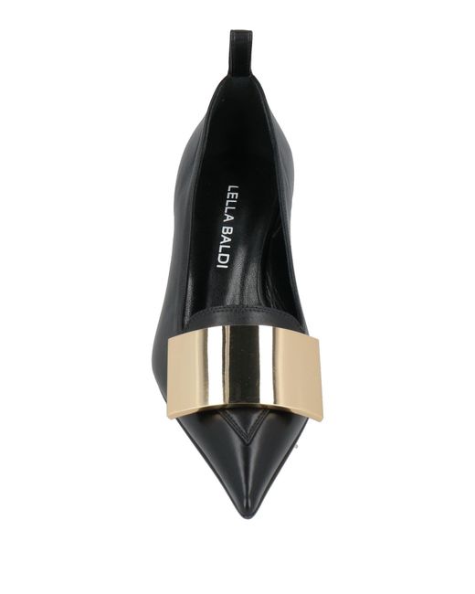 Lella Baldi Black Pumps Leather