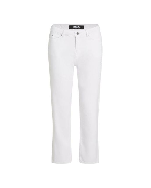 Pantaloni Jeans di Karl Lagerfeld in White