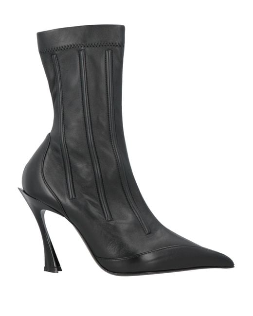 Mugler Black Ankle Boots