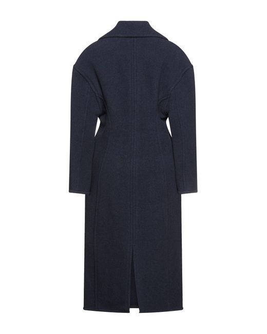 Acne Studios Wool Coat in Dark Blue (Blue) - Lyst