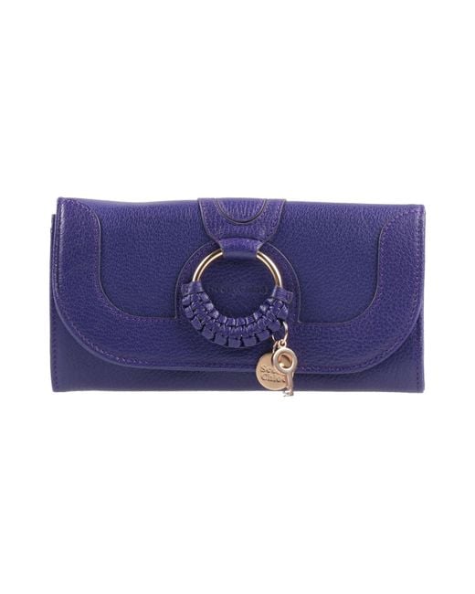 See By Chloé Blue Wallet Leather