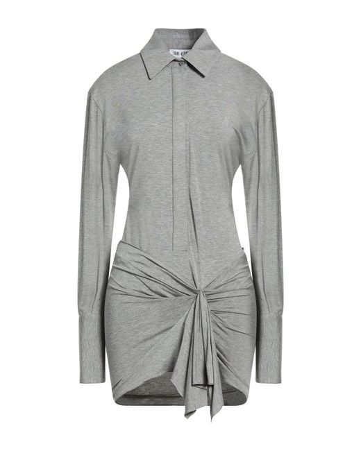 The Attico Gray Mini Dress Viscose, Elastane
