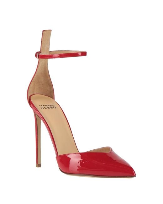 Francesco Russo Red Pumps Leather