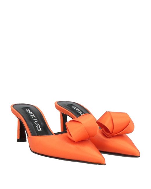 Sergio Rossi Red Mules & Clogs