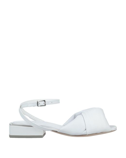 Vic Matié White Sandals Soft Leather