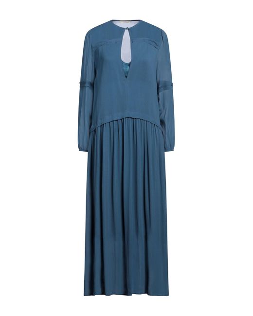 SEVENTY VENEZIA Blue Maxi Dress Viscose