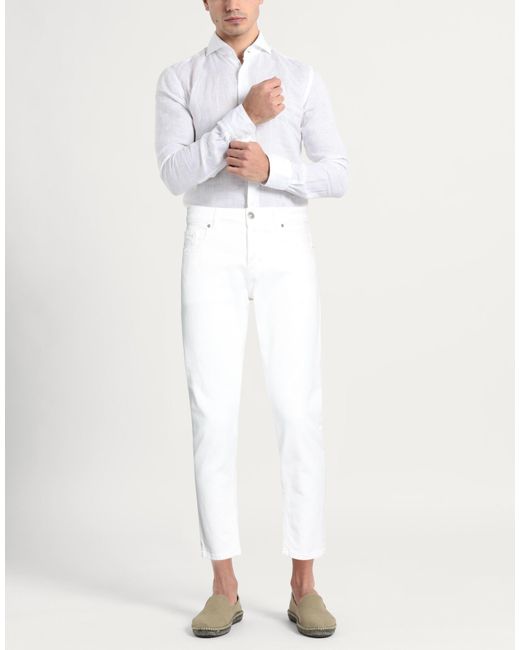 BRO-SHIP White Pants for men