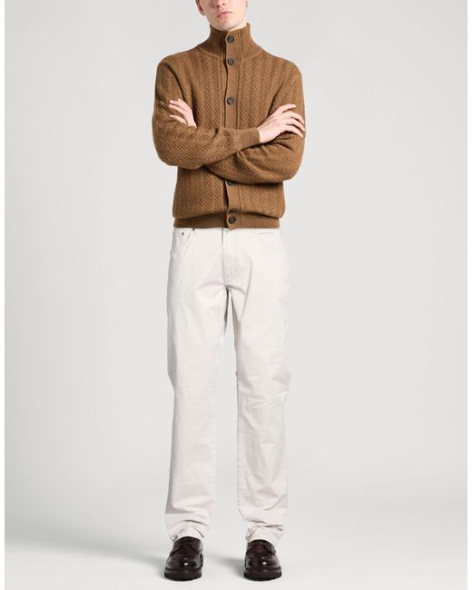 Hackett White Pants Cotton, Elastane for men