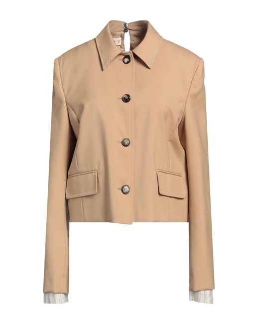 Marni Natural Camel Jacket Virgin Wool