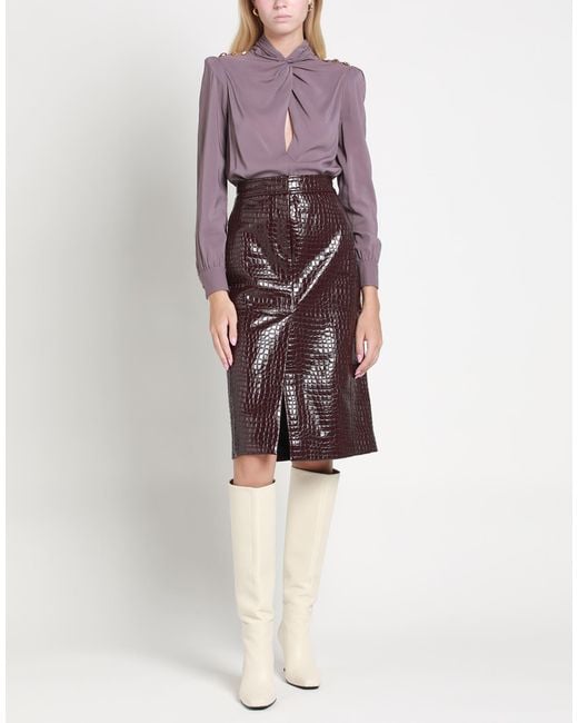 Elisabetta Franchi Purple Bodysuit Viscose, Elastane, Polyamide