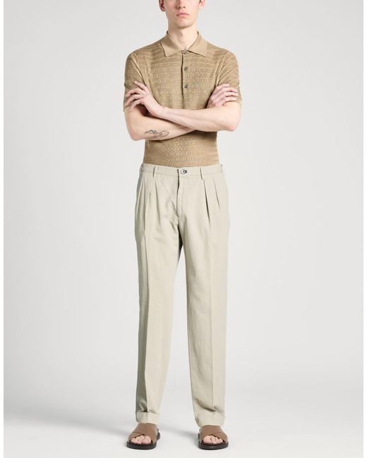 Incotex Natural Pants Cotton, Linen for men