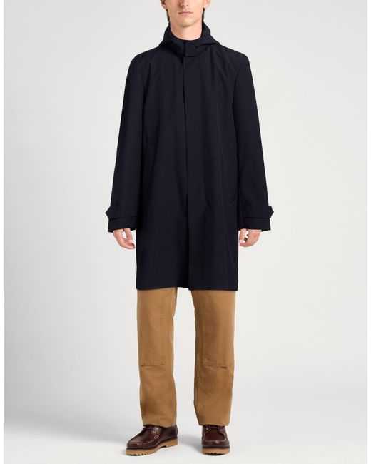 Manuel Ritz Blue Overcoat & Trench Coat for men