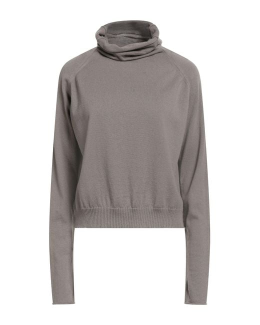 Isabel Benenato Gray Turtleneck Cashmere
