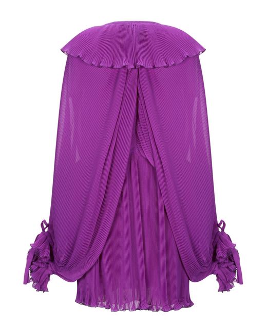 Marco De Vincenzo Purple Mini Dress Polyester