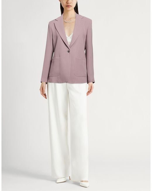 Eleventy Pink Platinum Mauve Blazer Silk
