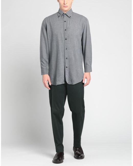 Tintoria Mattei 954 Gray Shirt for men