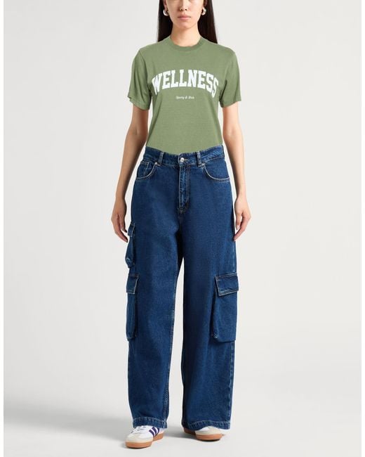 Sporty & Rich Green T-Shirt Cotton