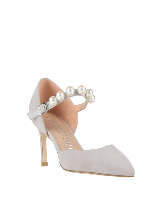 Stuart Weitzman White Light Pumps Leather
