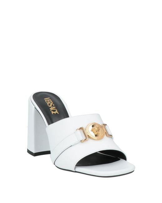 Versace White Sandals