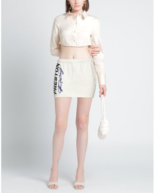 Heron Preston White Mini Skirt