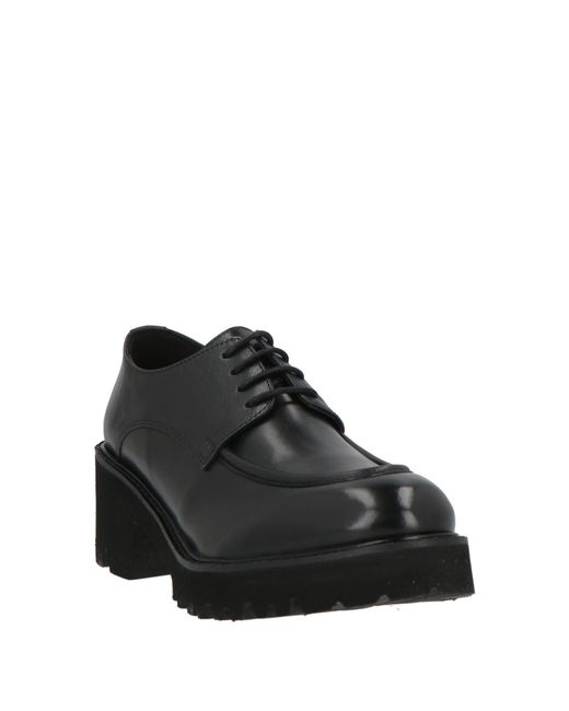 Nila & Nila Black Lace-Up Shoes