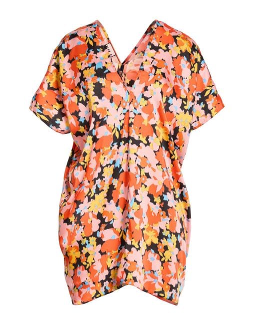 Plan C Orange Coral Top Polyester