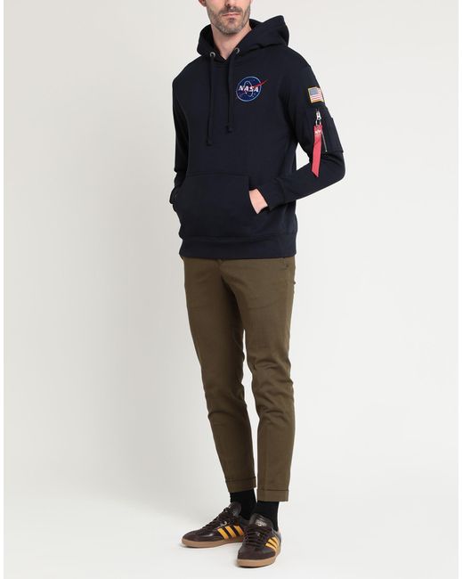 Alpha Industries Blue Sweatshirt for men