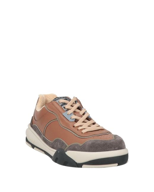 THEORY PROJECT Brown Sneakers Calfskin for men