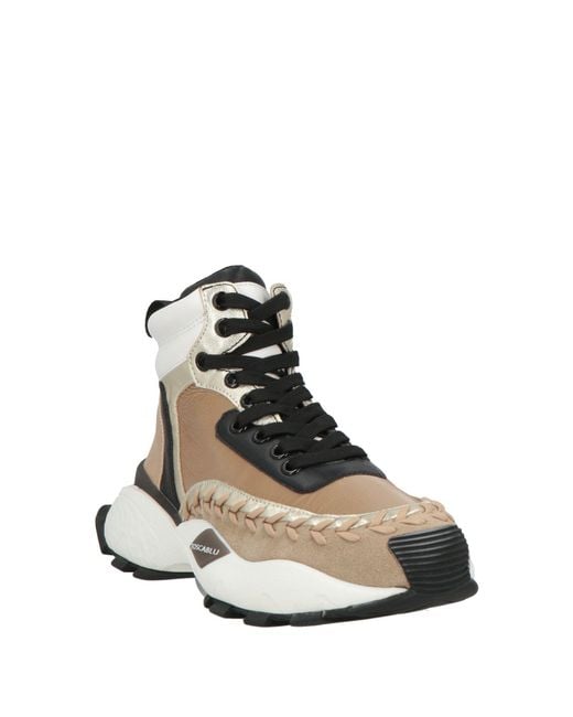 Tosca Blu White Sneakers Leather, Textile Fibers