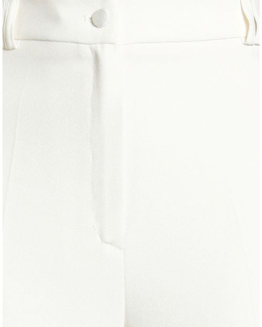 HEBE STUDIO White Pants Polyester