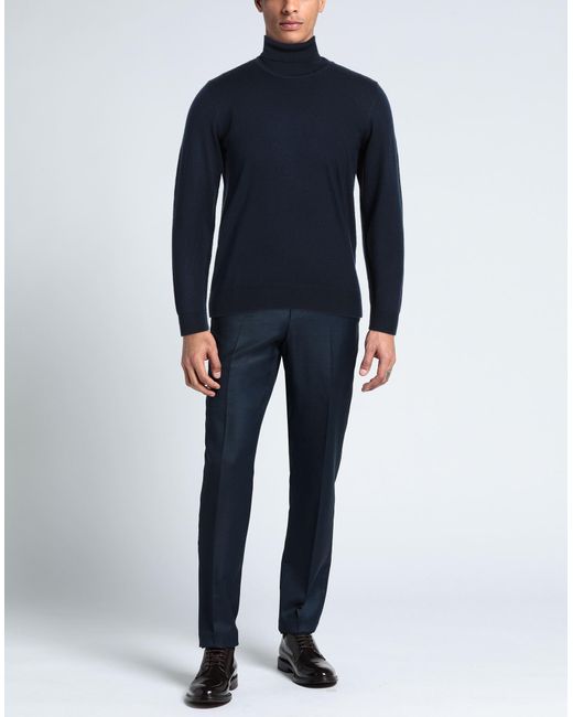 Cruciani Blue Turtleneck for men