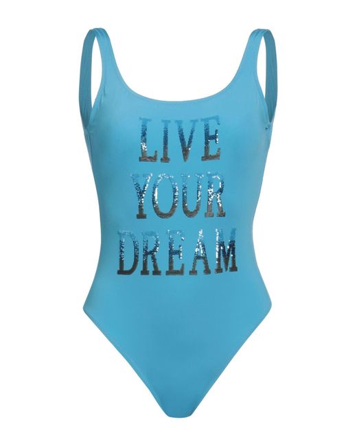Alberta Ferretti Blue One-piece Swimsuit