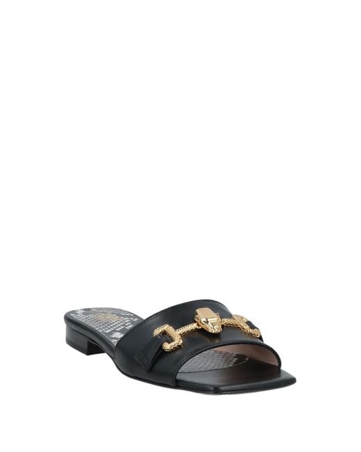 Roberto Cavalli Black Sandals