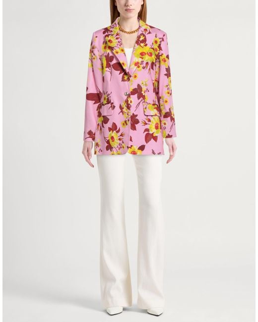 Sara Roka Pink Blazer Cotton, Elastane