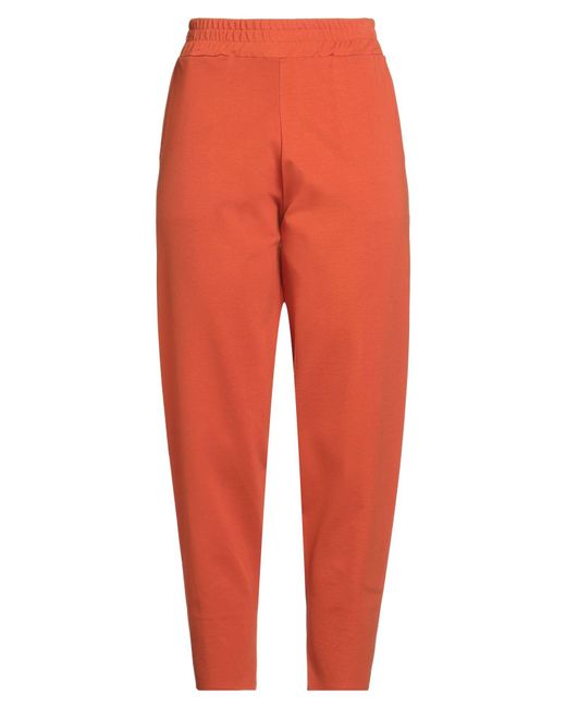 CROCHÈ Red Pants Viscose, Polyamide, Elastane