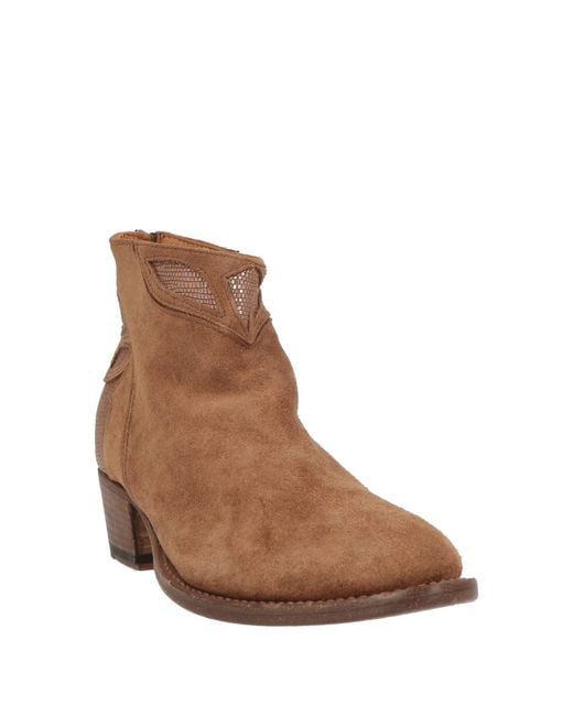 Pantanetti Brown Ankle Boots Leather