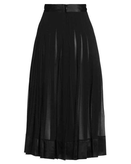 Dolce & Gabbana Black Midi Skirt