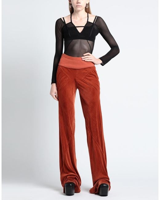 Rick Owens Red Trouser