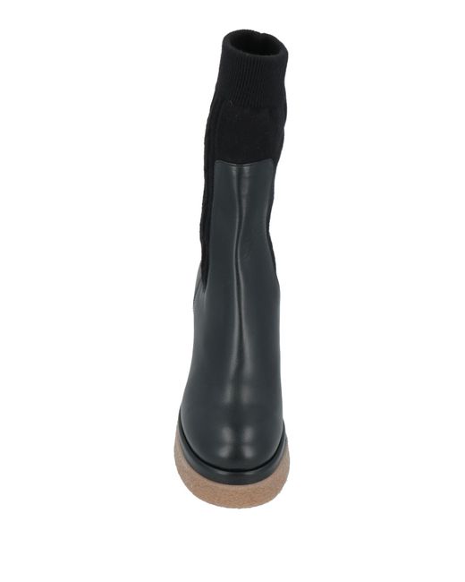 Agnona Black Ankle Boots