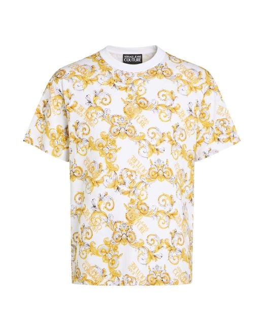 Versace Jeans Couture Metallic T-Shirt Cotton for men