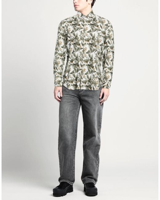 Guglielminotti White Shirt Linen, Rayon for men