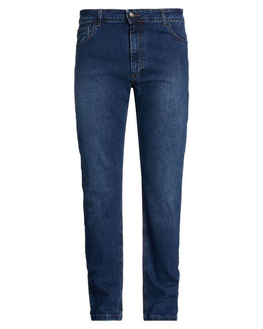 Roberto Cavalli Blue Jeans Cotton, Elastane for men