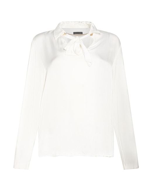 Elena Miro White Top Viscose, Elastane